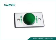 Πράσινο κουμπί εξόδων θόλων μανιταριών αλουμινίου, διακόπτης απελευθέρωσης πορτών για το έλεγχο προσπέλασης