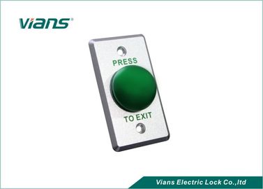 Πράσινο κουμπί εξόδων θόλων μανιταριών αλουμινίου, διακόπτης απελευθέρωσης πορτών για το έλεγχο προσπέλασης